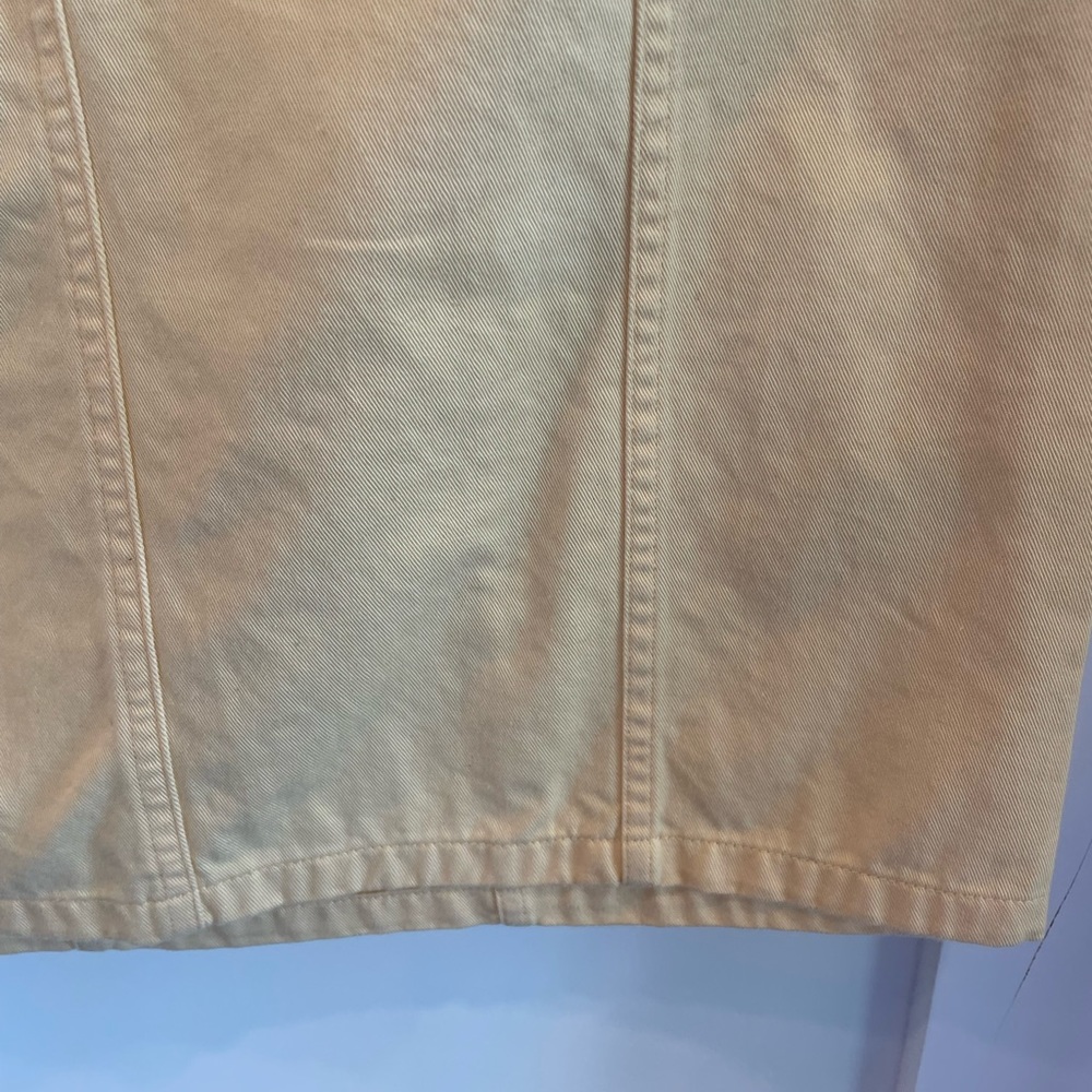 Vintage soft yellow summer skirt - Picture 8 of 13
